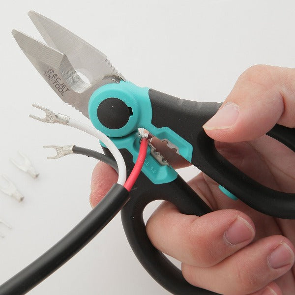 C.JET TOOL 6 Stainless Electrician Scissors Heavy Duty Professional f